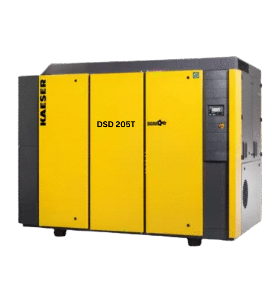 KAESER DSD 205T 110KW 11 rive @7.5 to 15 bar pressure large-sized rotary screw air compressor for large scale indutries, industrial screw air compressor. 741CFM