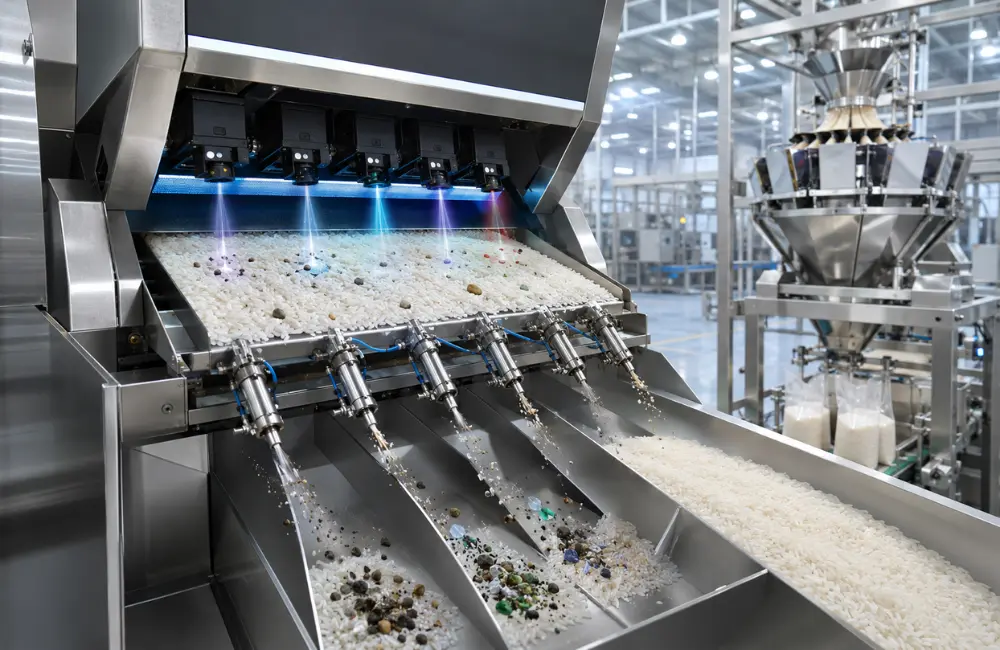 Foreign Material Rejection Before Final Packaging